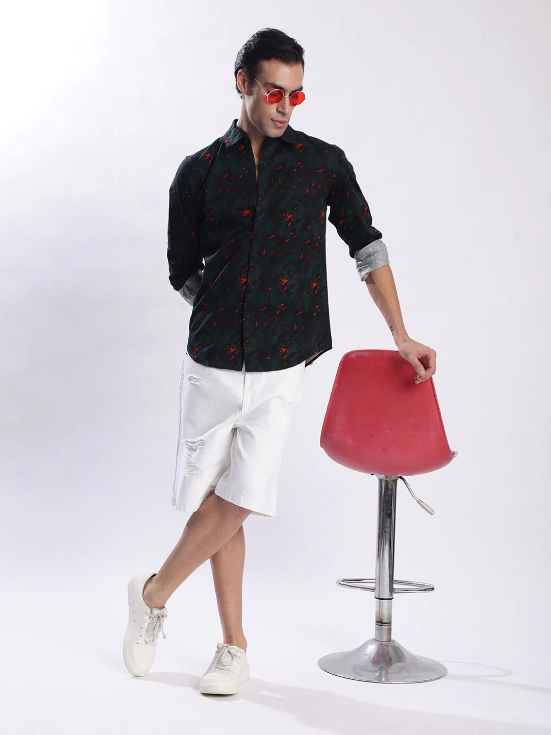Bene Kleed Men Slim Fit Printed Casual Shirt - Image 6