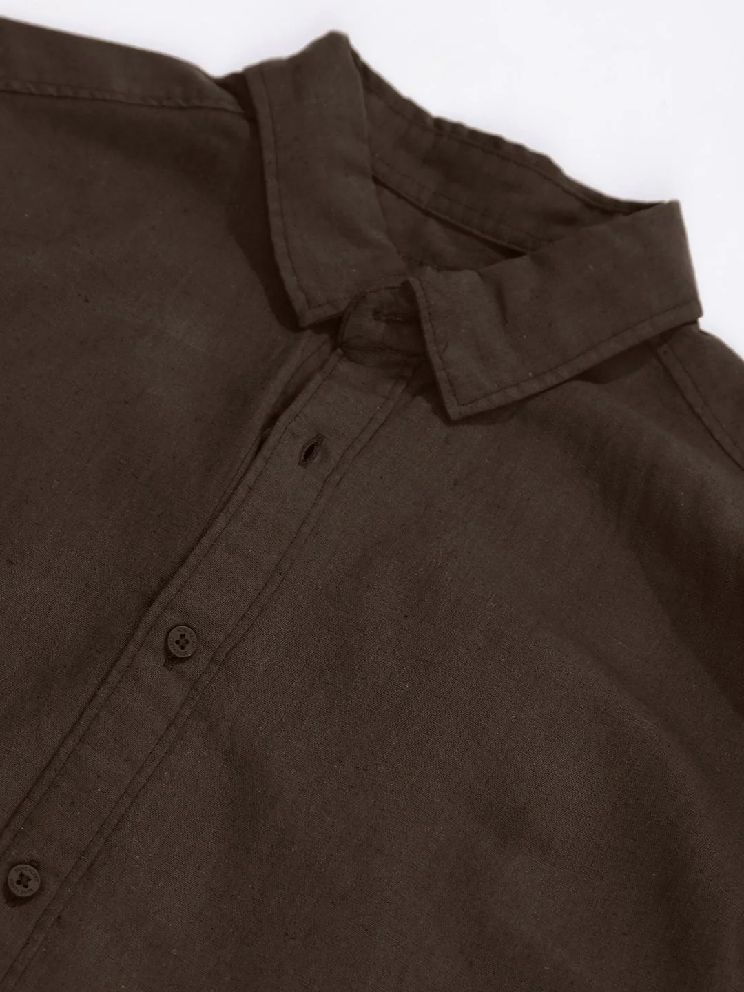 Bene Kleed Spread Collar Cotton Linen Regular Fit Casual Shirt - Image 7