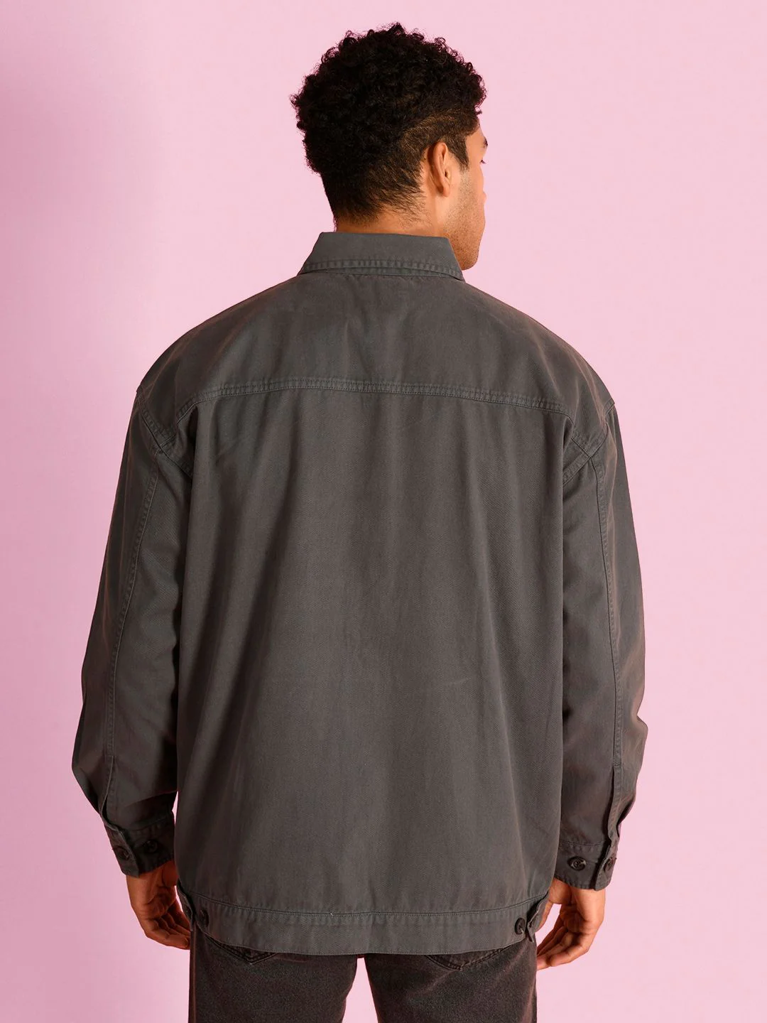 Bene Kleed Spread Collar Pure Cotton Oversized Tailored Jacket - Image 4