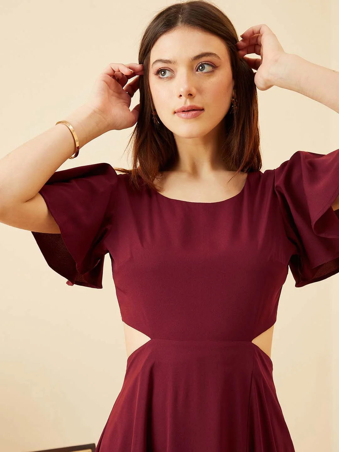 Berrylush Flutter Sleeve Maxi Dress - Image 2