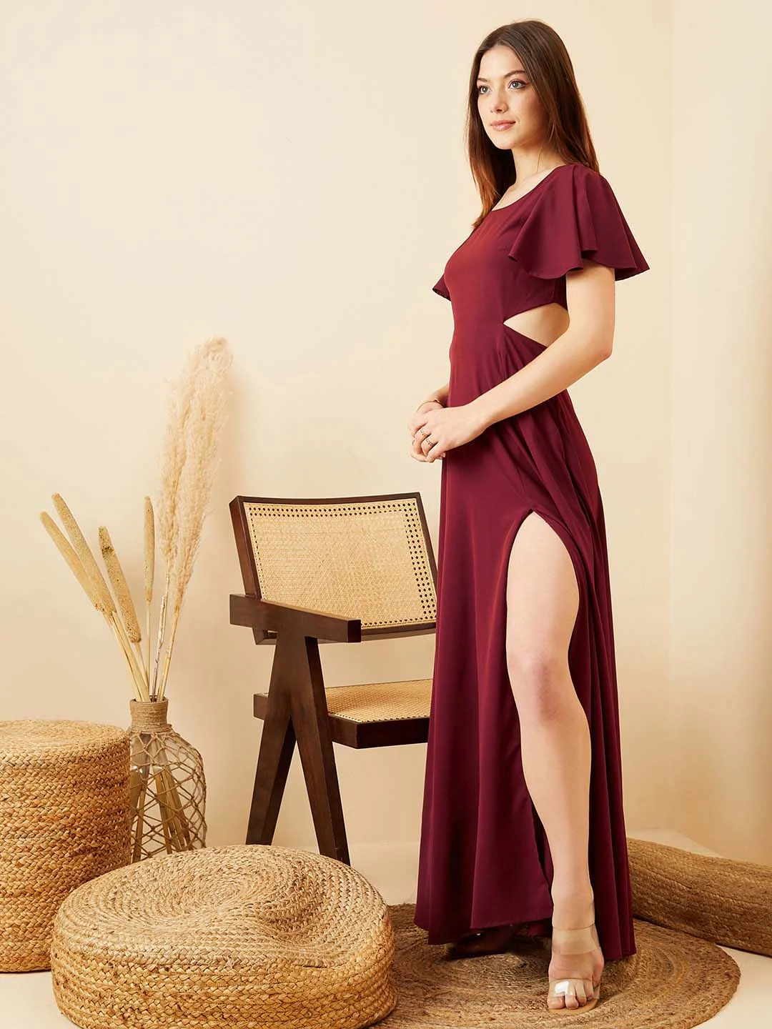 Berrylush Flutter Sleeve Maxi Dress - Image 6