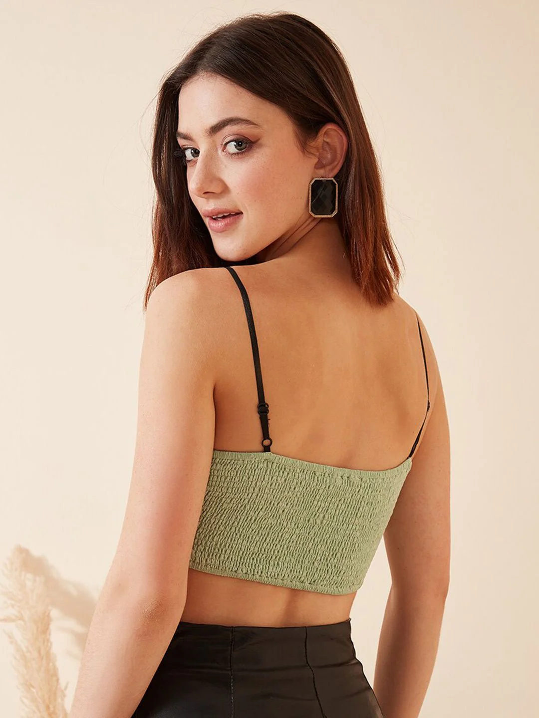 Berrylush Green Floral Embroidered Crop Corset Top - Image 5