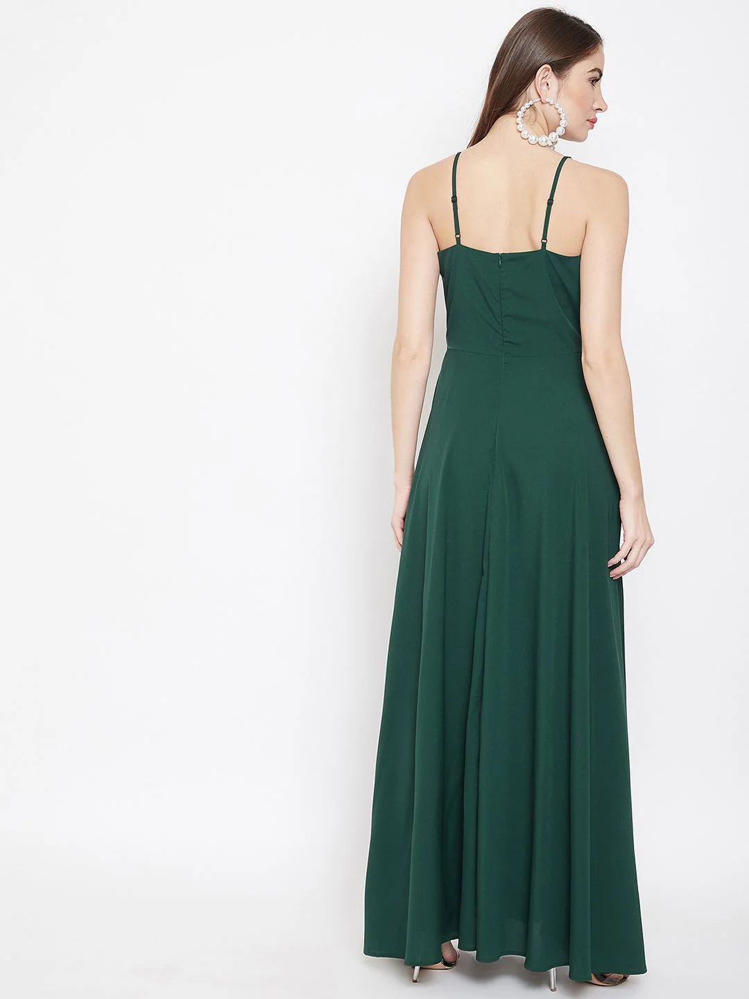 Berrylush Green Wrap Maxi Dress - Image 5