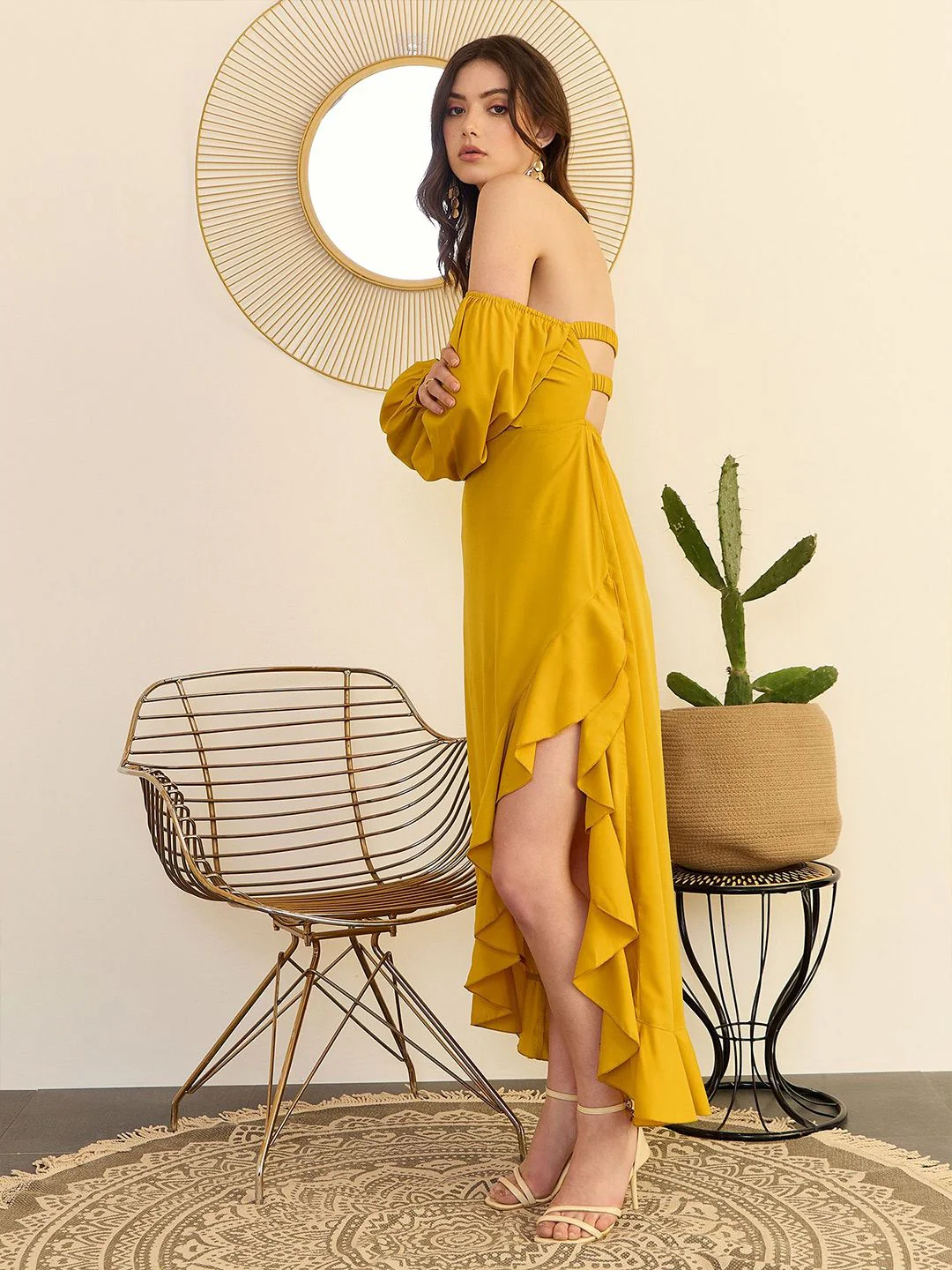 Berrylush Off-Shoulder A-Line Midi Dress - Image 3