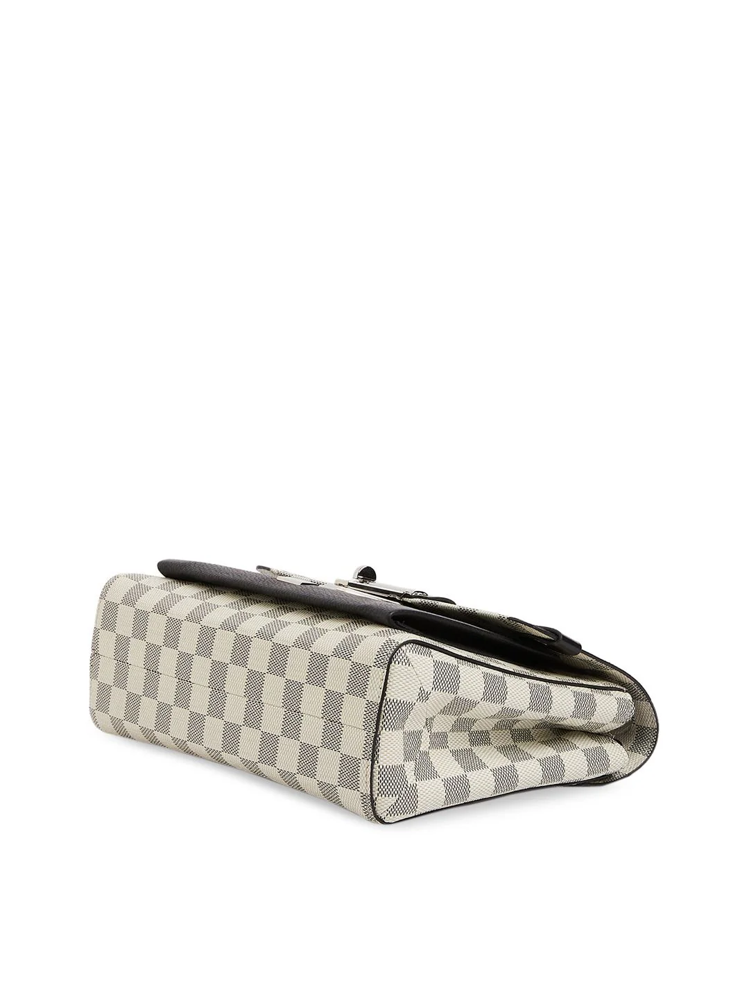 Berrylush Off White Checked Structured Sling Bag - Image 4