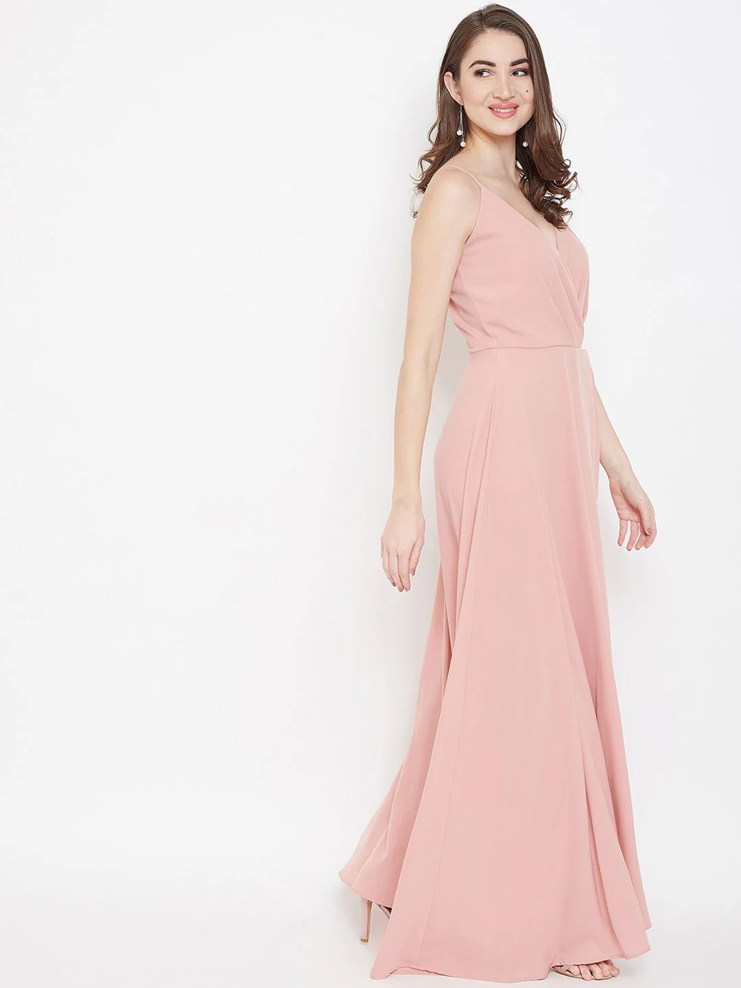 Berrylush Pink Front Slit Maxi Dress - Image 3