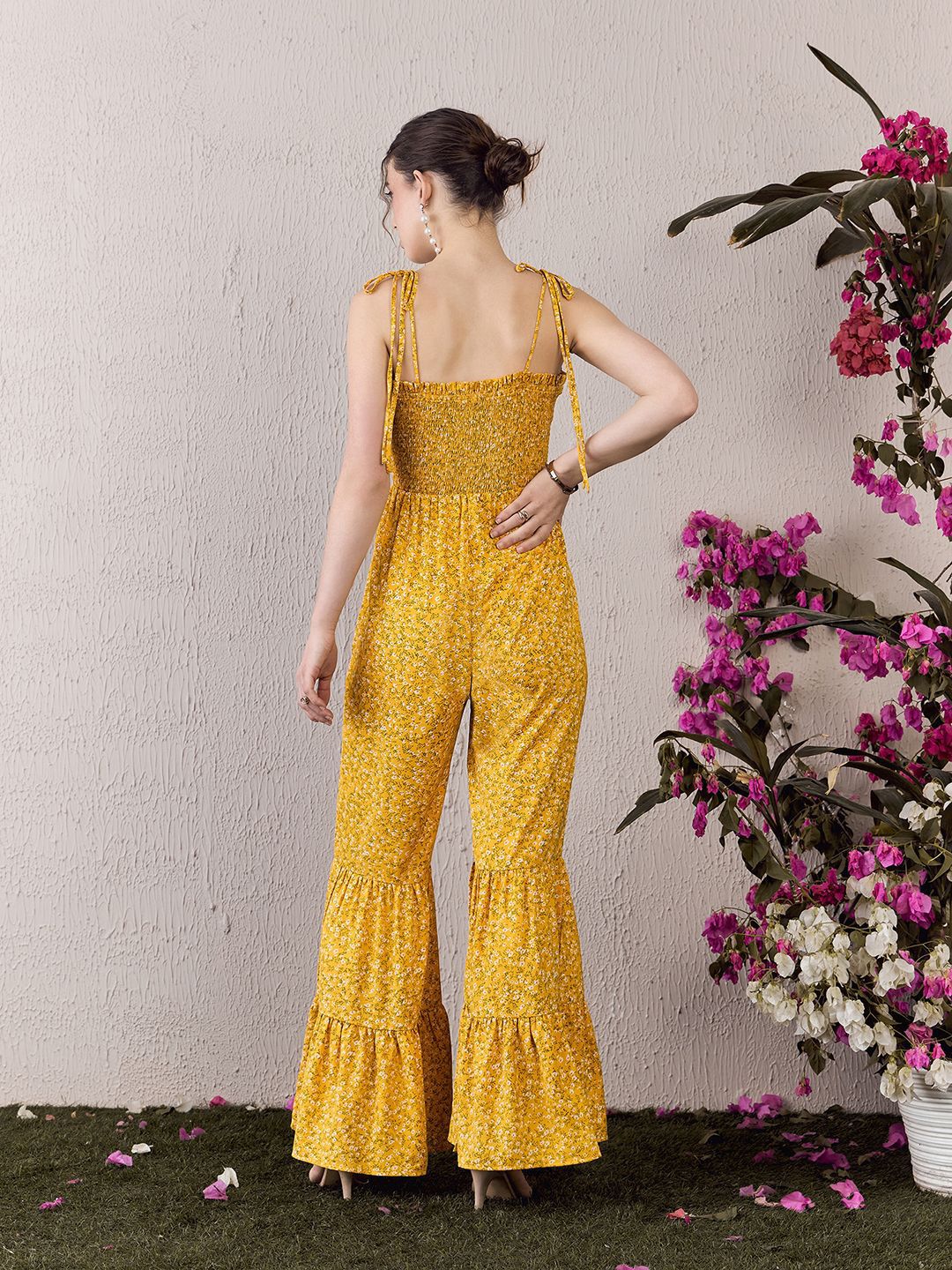 Berrylush Printed Shoulder Straps Basic Jumpsuit - Image 4