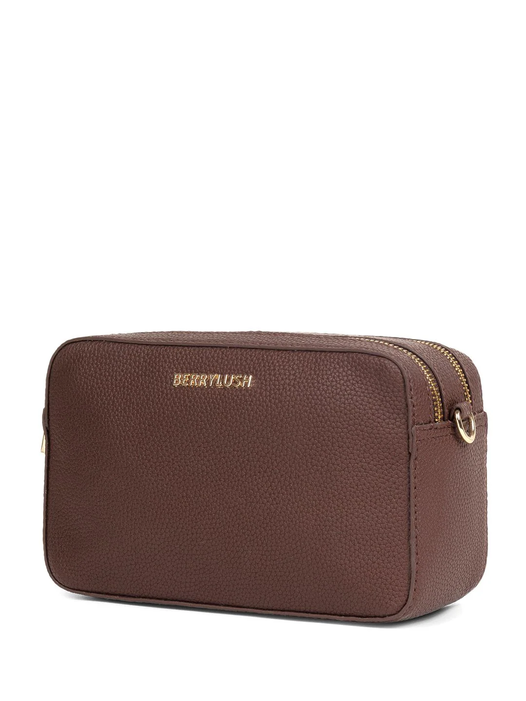 Berrylush Textured Structured Sling Bag with Quilted - Image 3