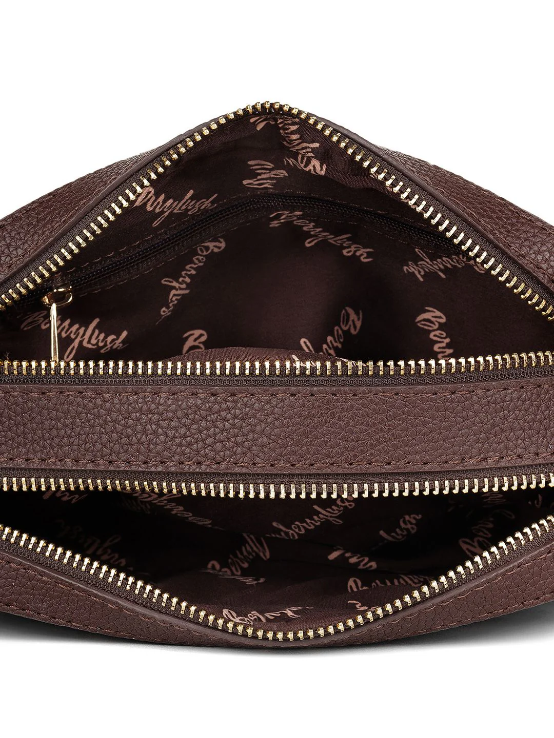 Berrylush Textured Structured Sling Bag with Quilted - Image 6