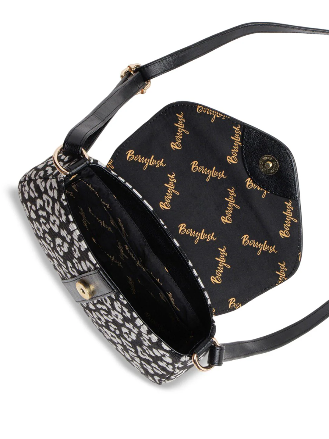 Berrylush White Animal Printed Miniature Sling Bag - Image 4
