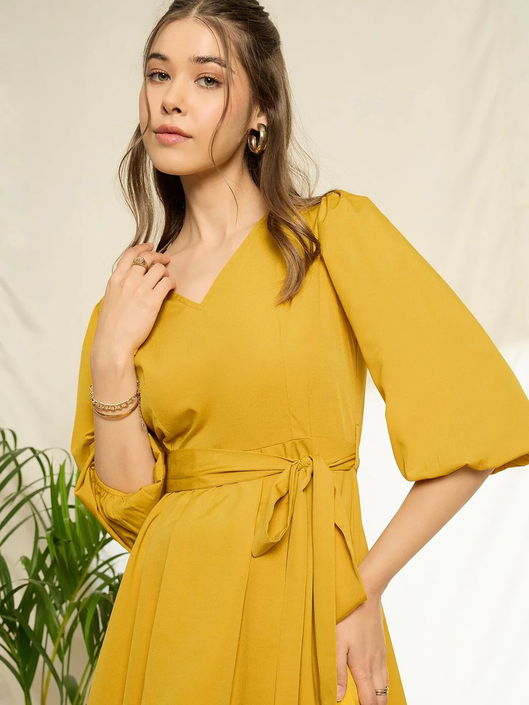 Berrylush Women Bishop Sleeves High-Low Top - Image 2