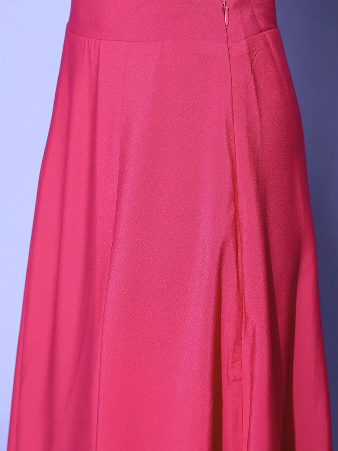 Berrylush Women Pink Solid Top with Skirt - Image 4