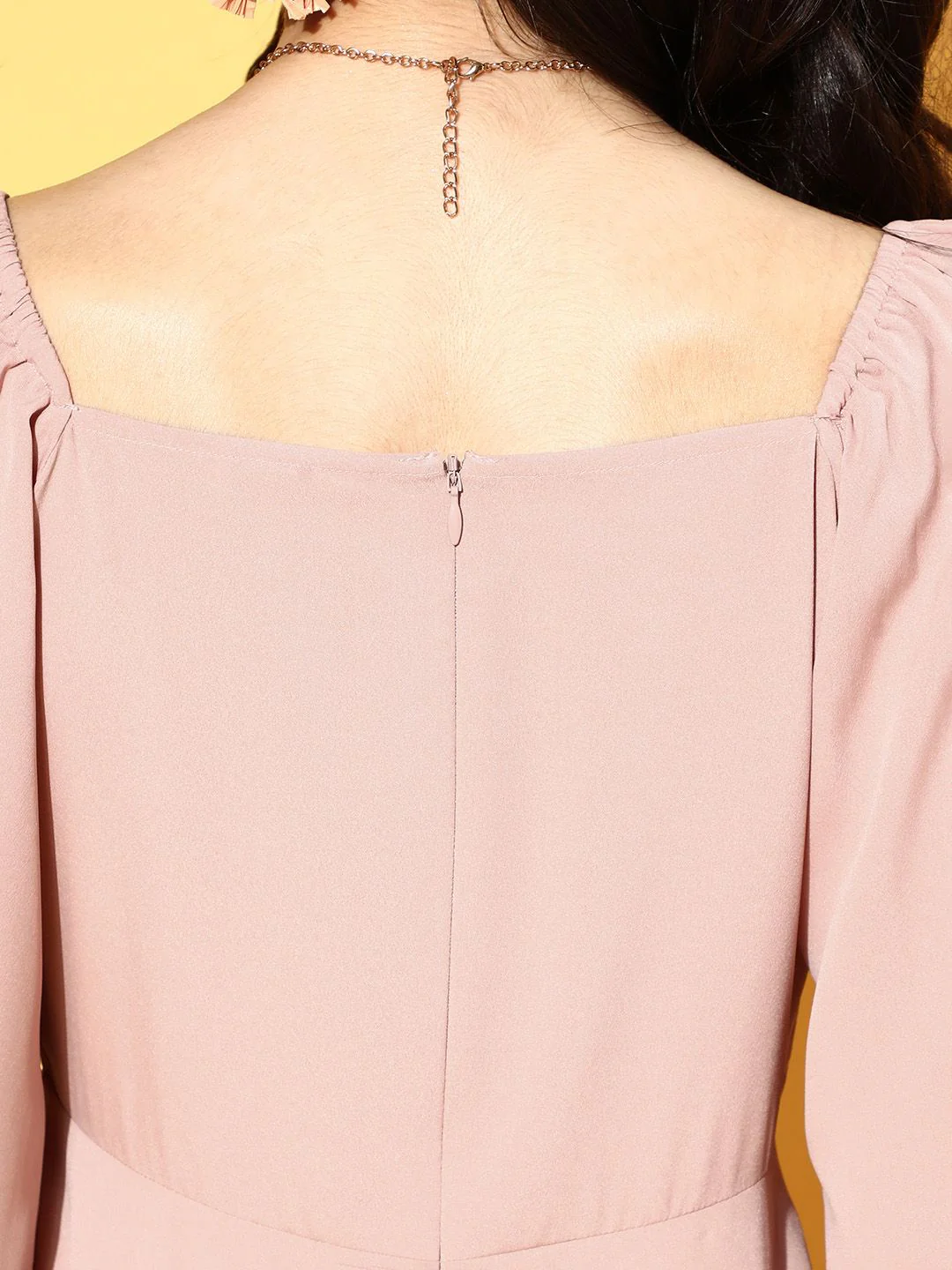 Berrylush Women Pretty Pink Solid Sun Dress - Image 6