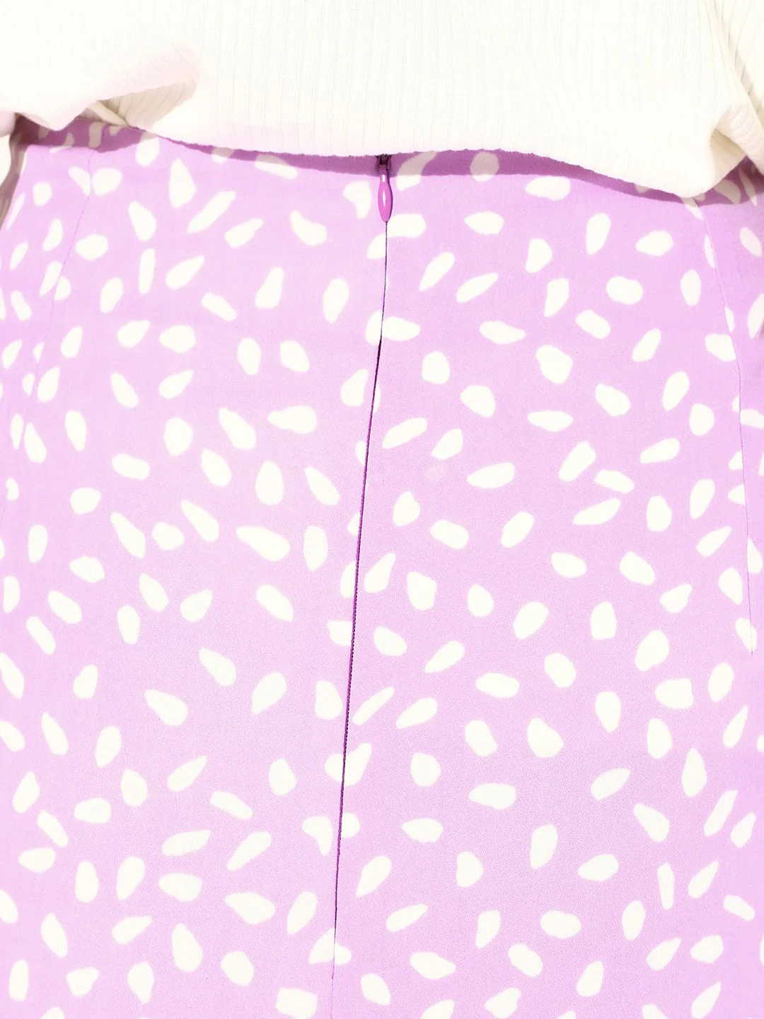 Berrylush Women Purple Printed A-Line Midi Skirt - Image 4