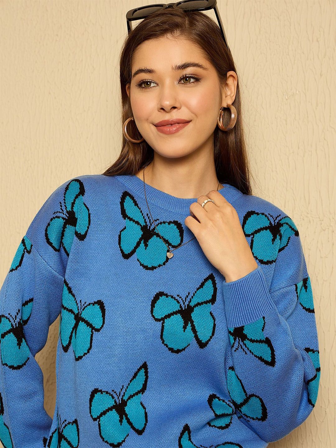 Berrylush Women Quirky Printed Pullover - Image 2
