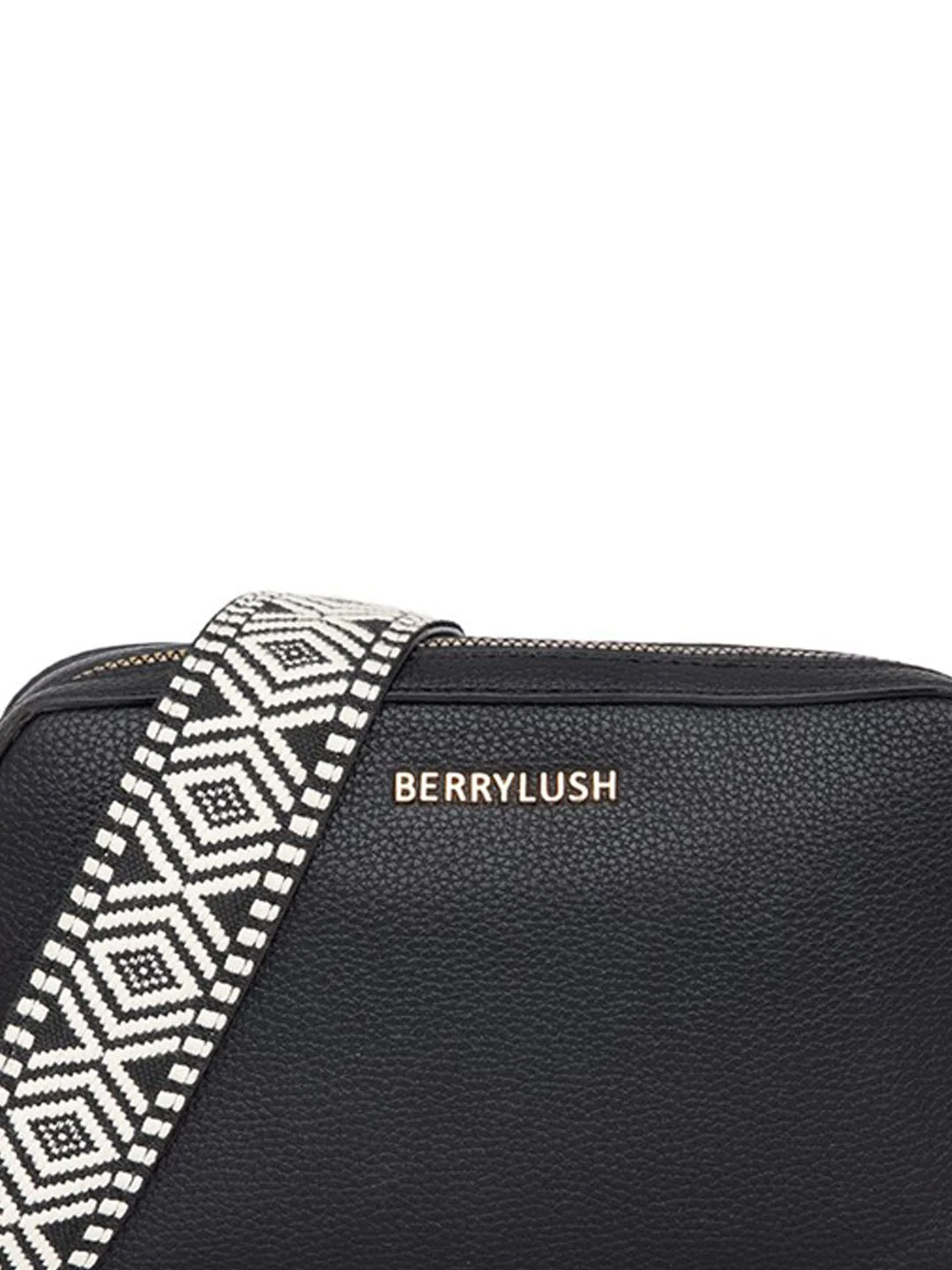 Berrylush Women Textured Solid Structured Sling Bag - Image 6