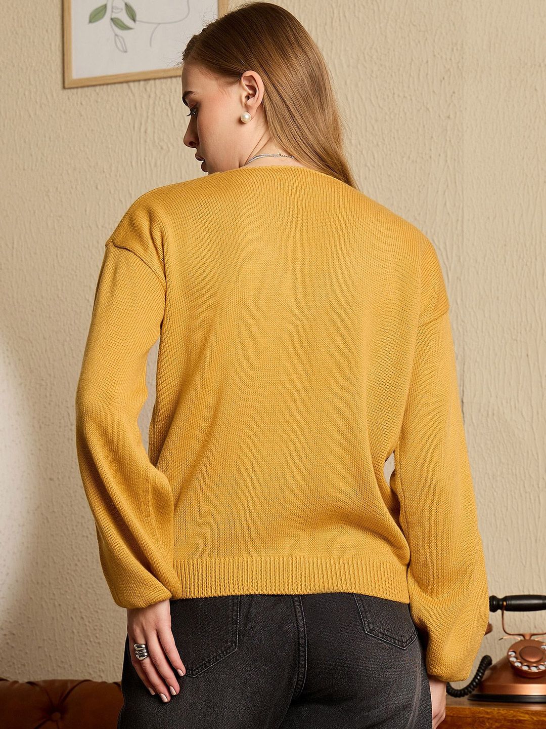 Berrylush Women V-Neck Pullover Sweaters - Image 5
