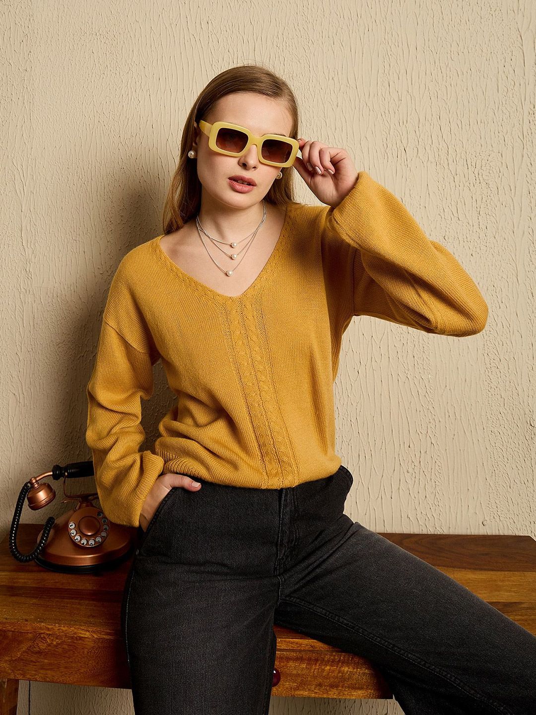 Berrylush Women V-Neck Pullover Sweaters - Image 6
