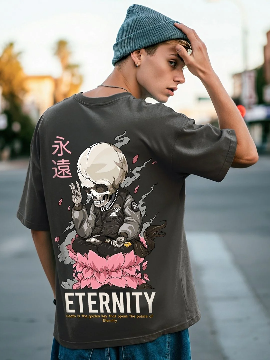 Bewakoof Anime Graphic Printed Oversized T-shirt