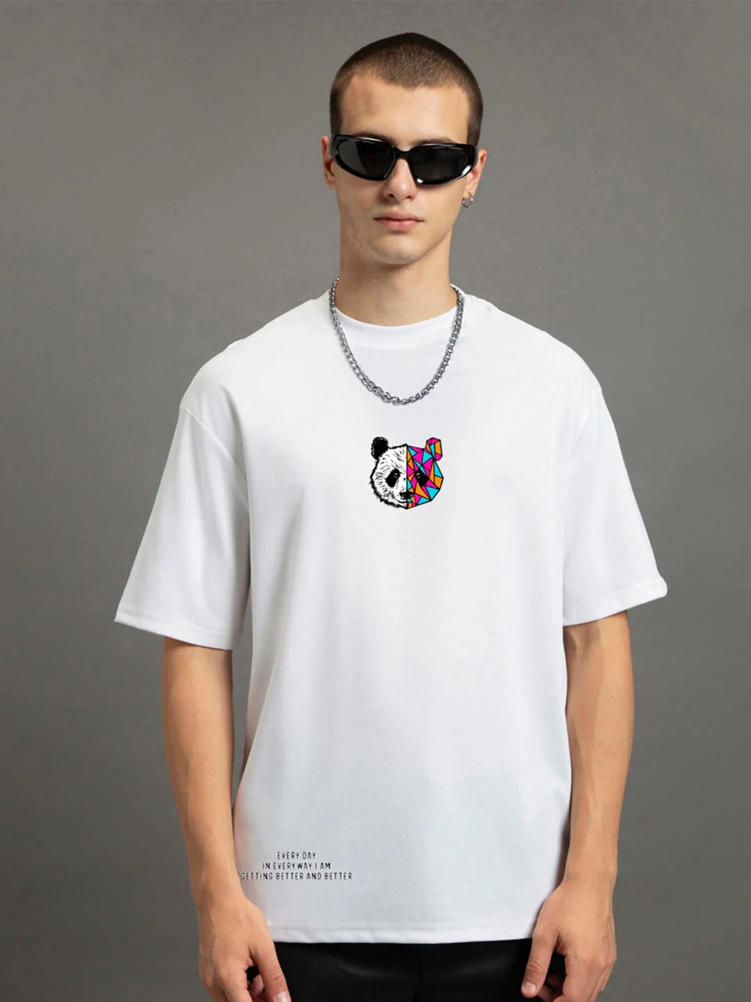 Bewakoof Better & Better Printed Drop-Shoulder Sleeves Oversized Cotton T-shirt - Image 2