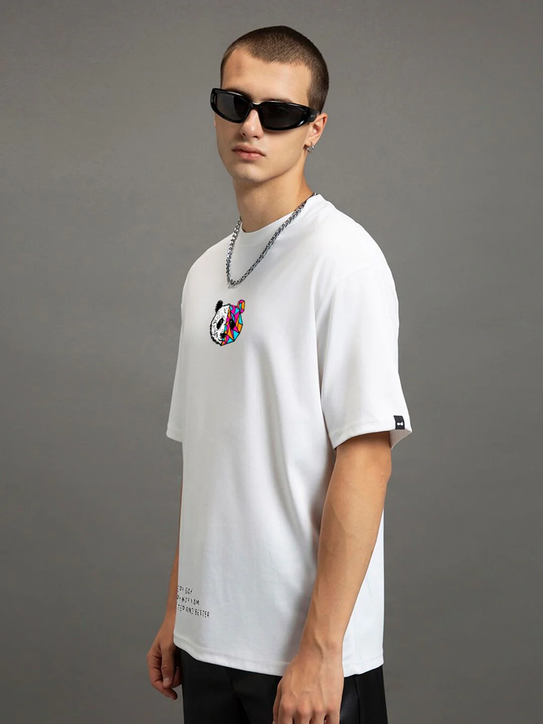Bewakoof Better & Better Printed Drop-Shoulder Sleeves Oversized Cotton T-shirt - Image 5