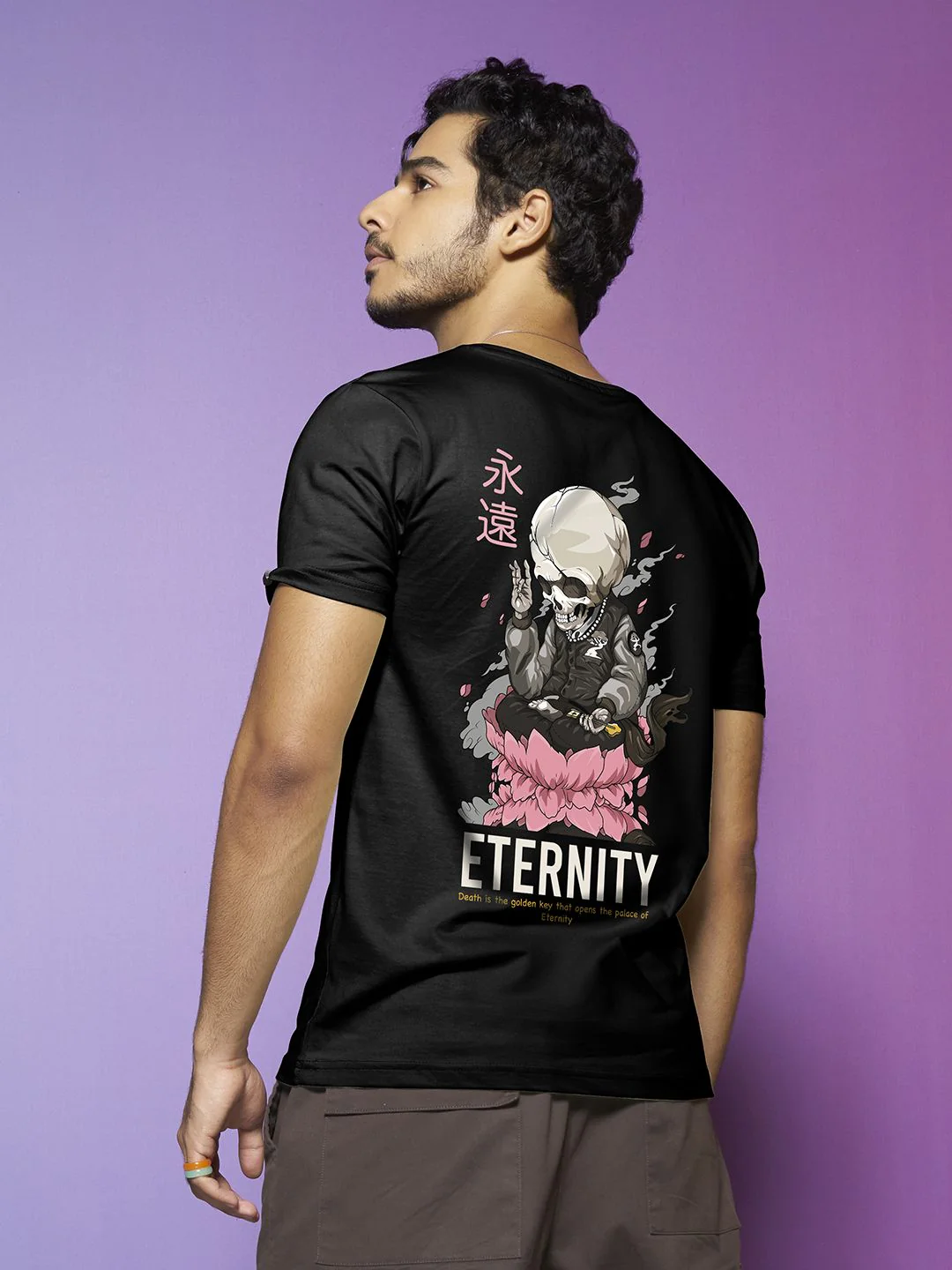Bewakoof Black Eternity Graphic Printed T-shirt - Image 3