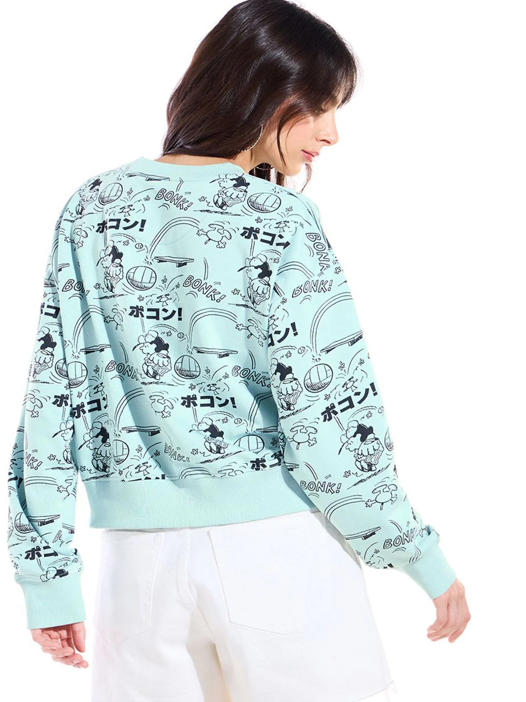 Bewakoof Humour and Comic Printed Oversized Sweatshirt - Image 5