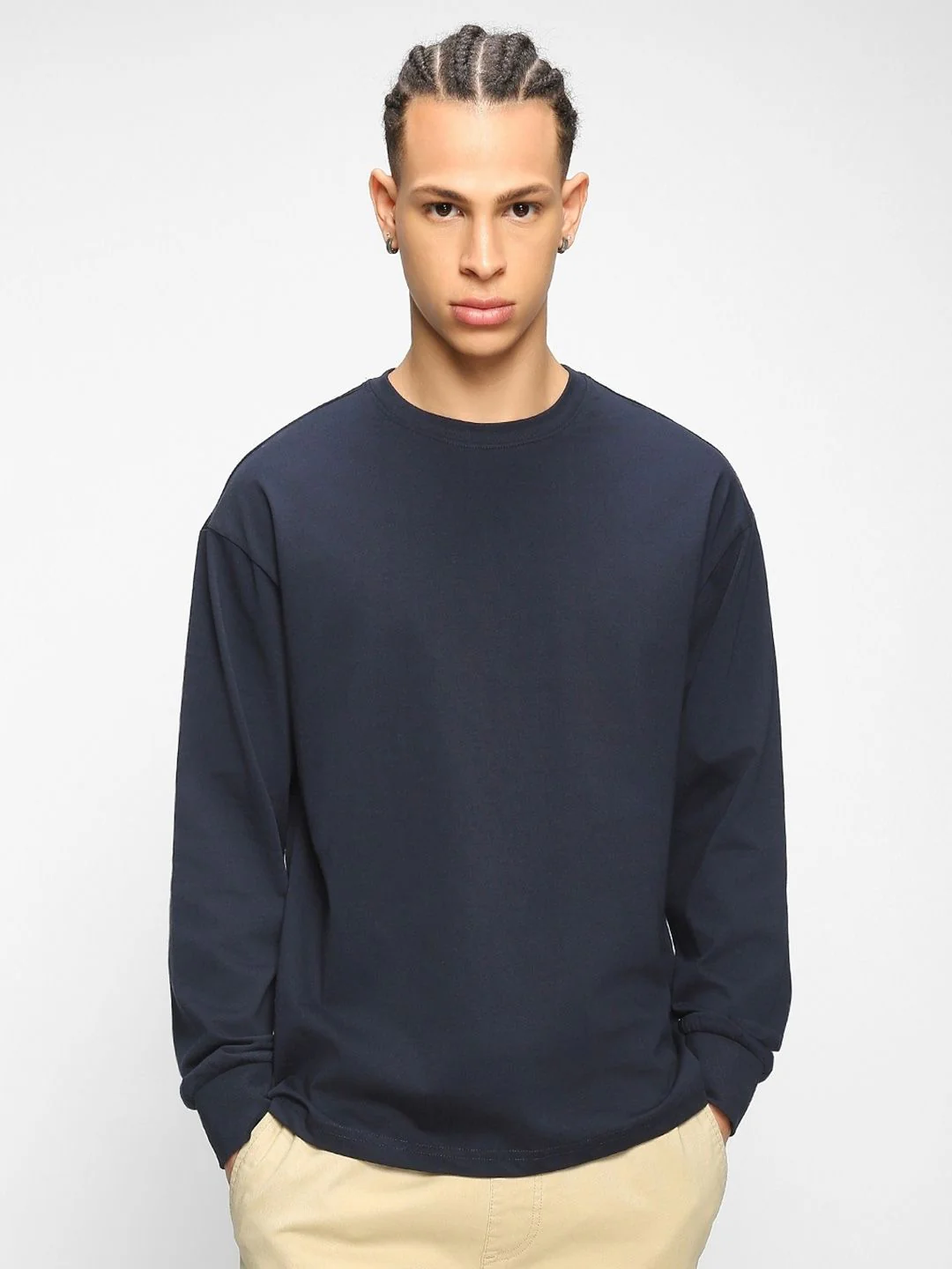 Bewakoof Cotton Drop Shoulder Sleeves Oversized Fit T-shirt - Image 3