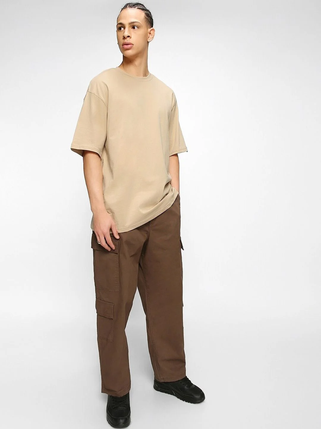 Bewakoof Cotton Round Neck Oversized T-shirt - Image 5