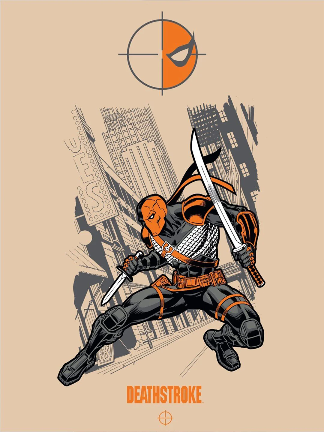 Bewakoof Deathstroke Printed Drop-Shoulder Sleeves Oversized Cotton T-shirt - Image 2