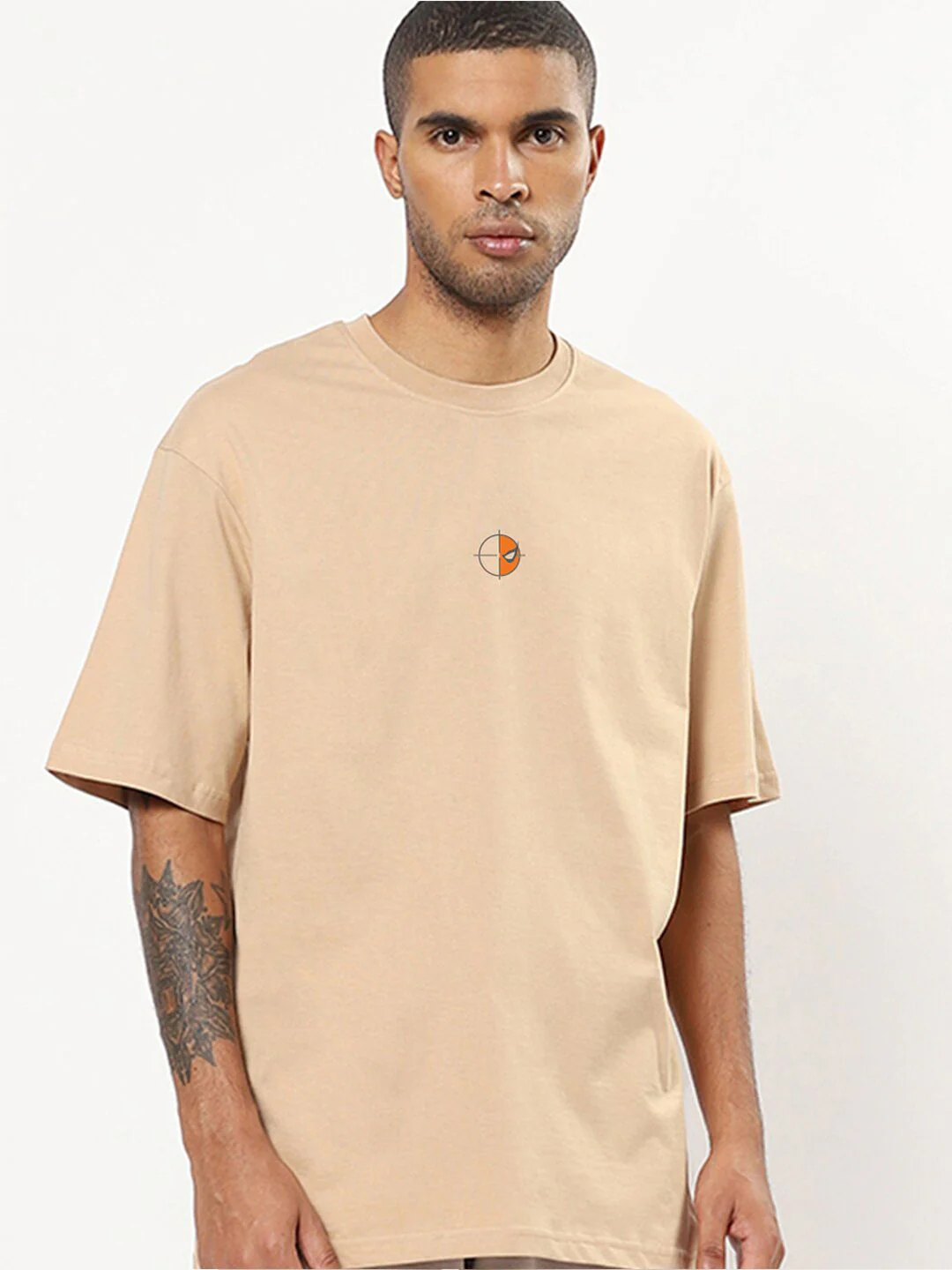 Bewakoof Deathstroke Printed Drop-Shoulder Sleeves Oversized Cotton T-shirt - Image 5