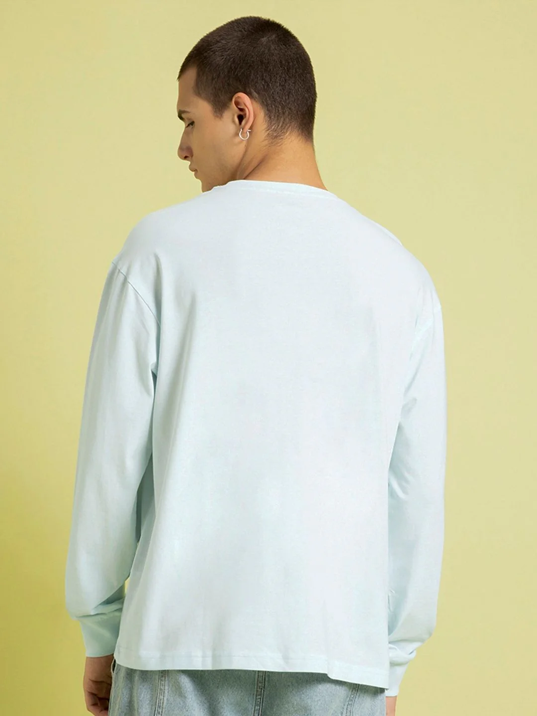 Bewakoof Drop-Shoulder Sleeves Oversized Cotton T-shirt - Image 5