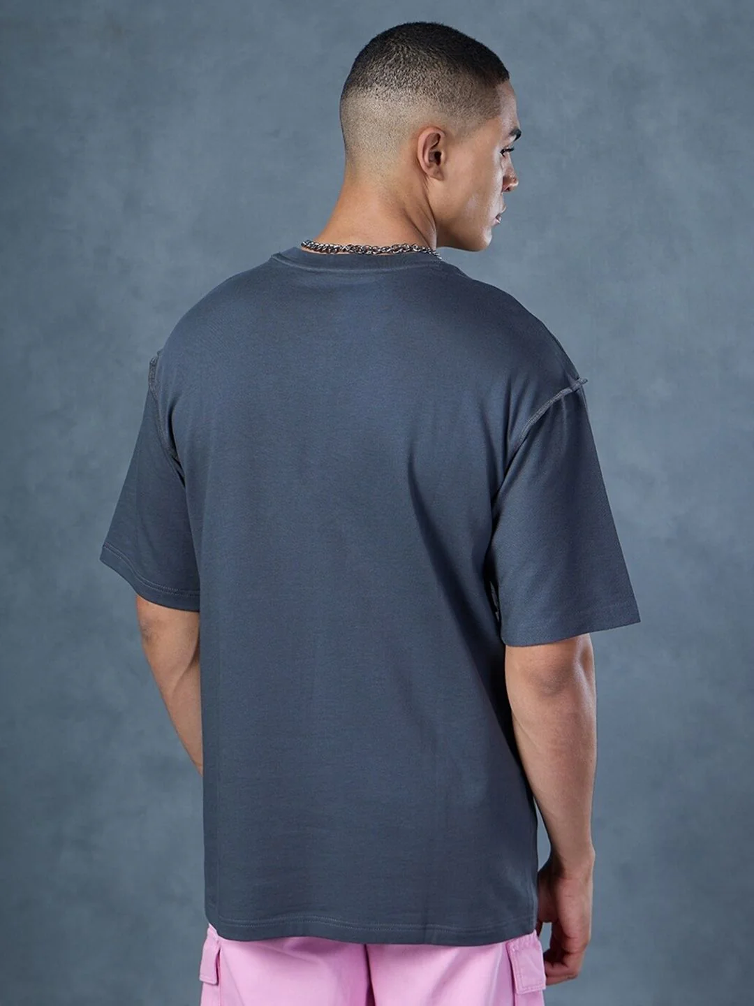 Bewakoof Drop-Shoulder Sleeves Oversized Cotton T-shirt - Image 5
