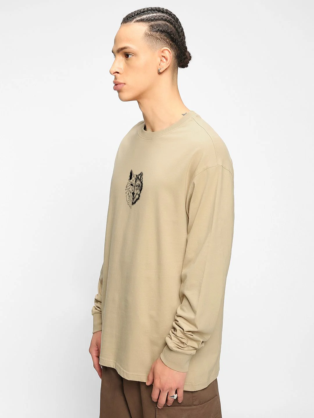 Bewakoof Graphic Printed Pure Cotton Oversized Fit T-shirt - Image 5