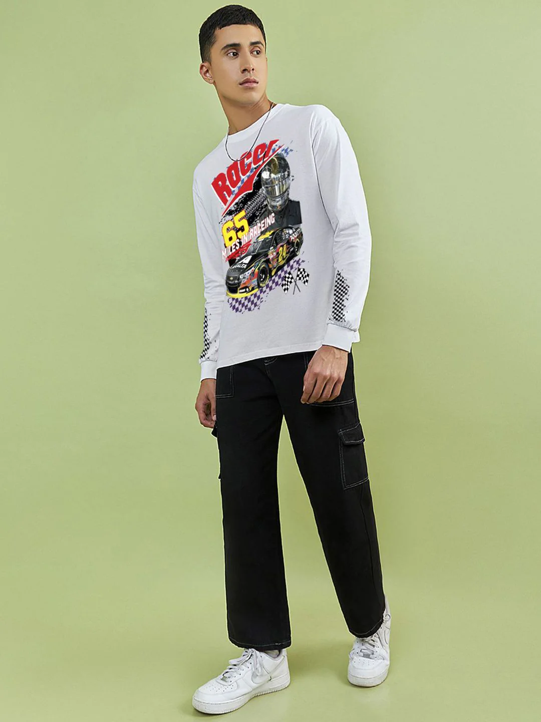 Bewakoof Graphic Printed Round Neck Pure Cotton T-shirt - Image 4