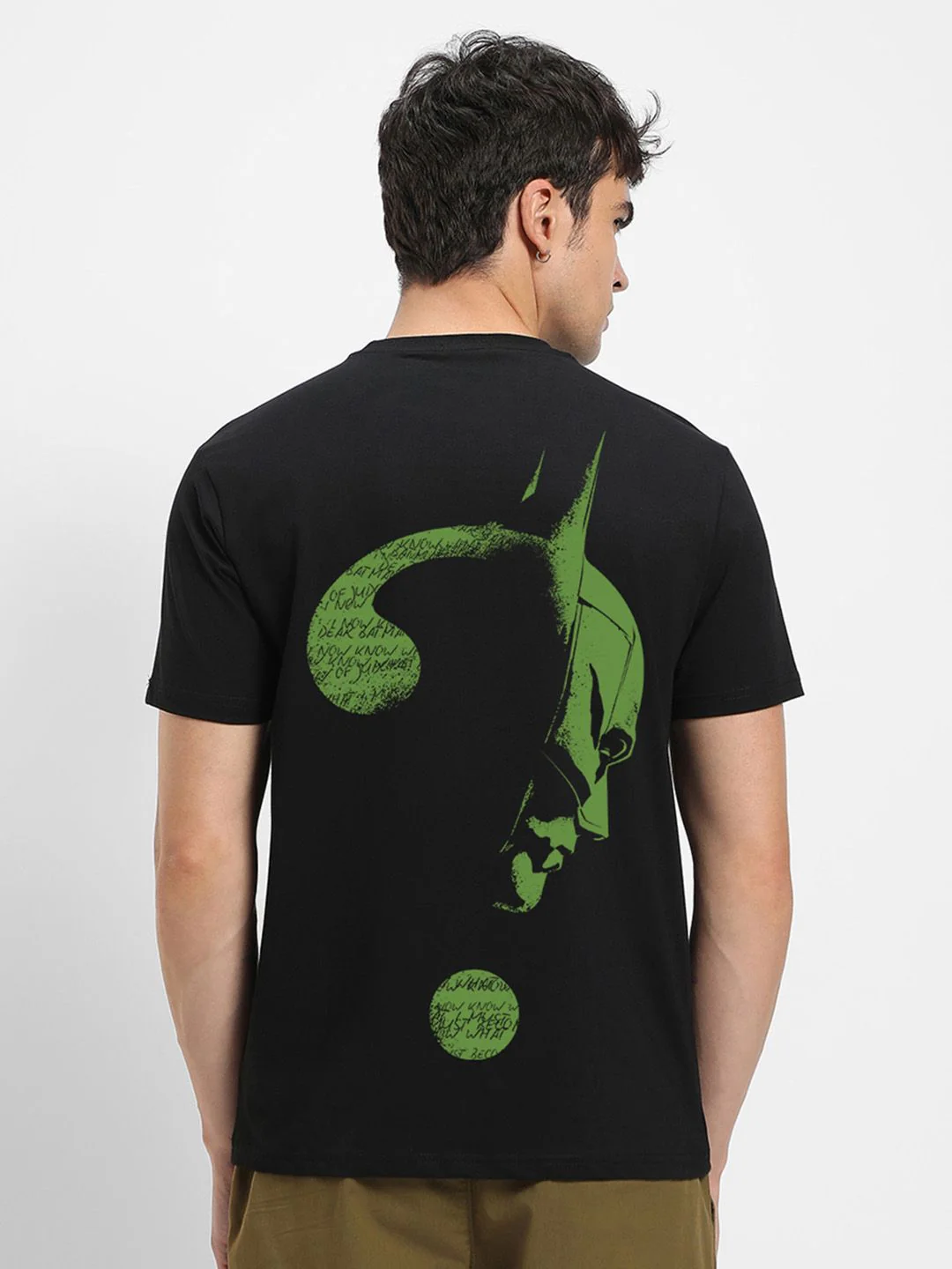 Bewakoof Men Black Batman Printed Pure Cotton T-shirt - Image 11