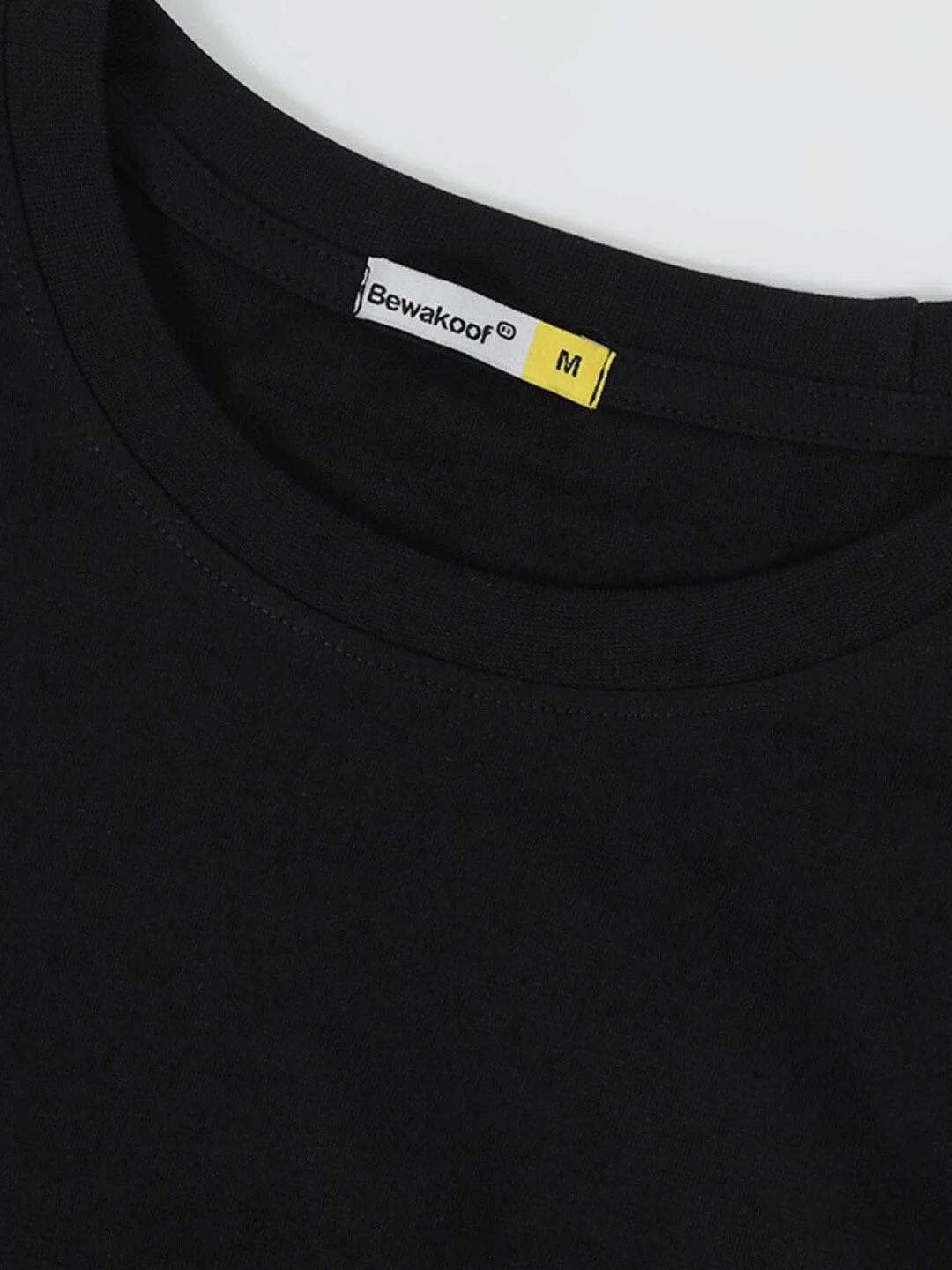 Bewakoof Men Black Printed Oversized T-shirt - Image 7