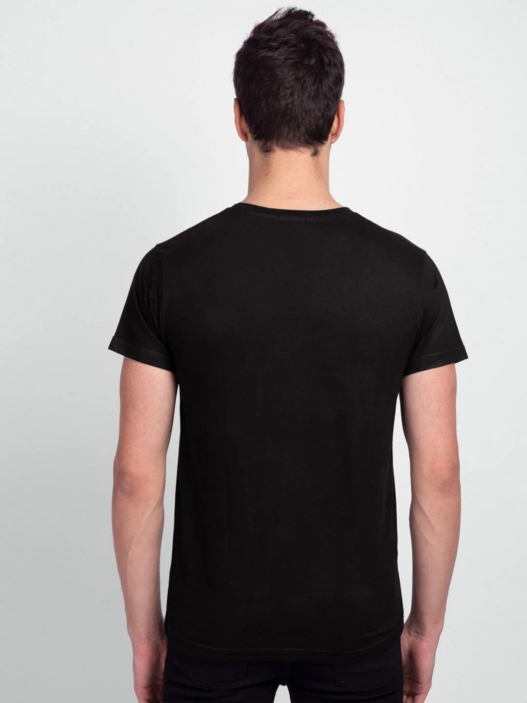 Bewakoof Men Black Printed T-shirt - Image 5