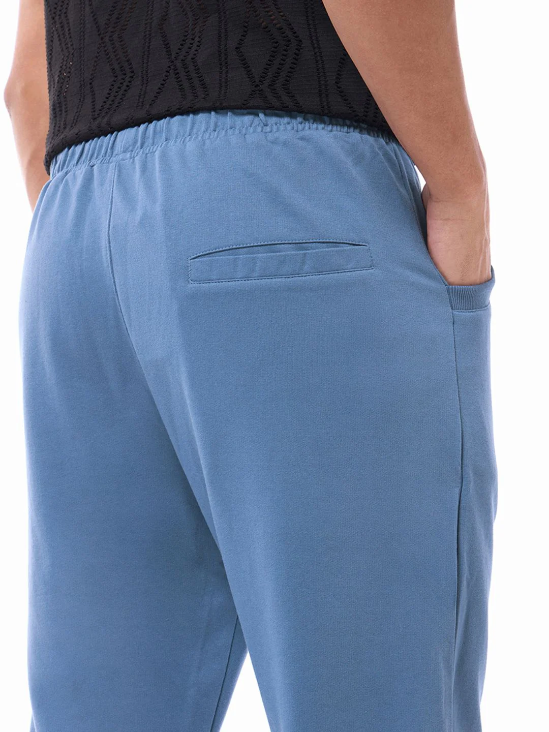 Bewakoof Men Blue Solid Joggers - Image 14
