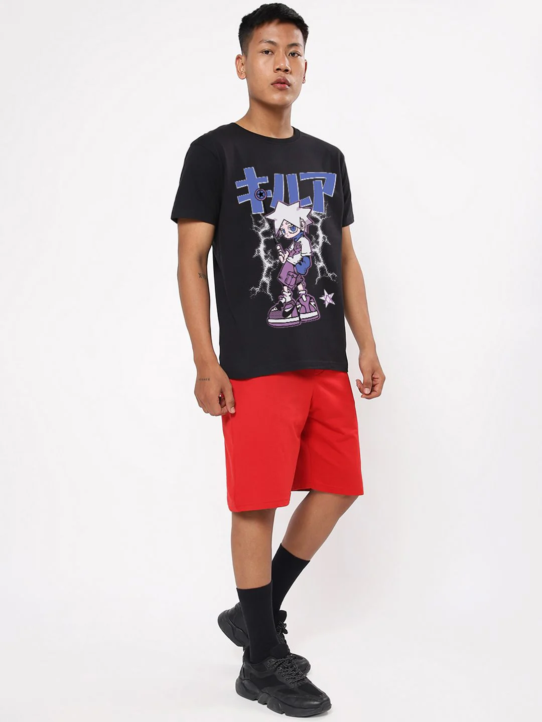 Bewakoof Men Graphic Printed Round Neck Pure Cotton T-shirt - Image 4