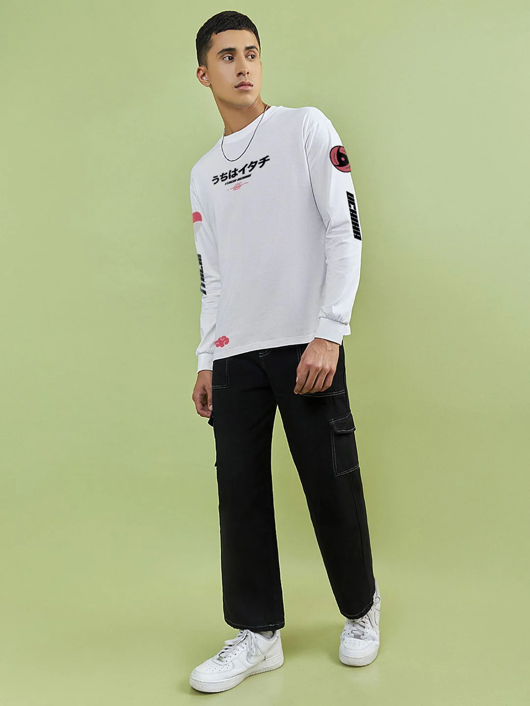 Bewakoof Men Graphic Printed Round Neck Pure Cotton Oversized T-Shirt - Image 4