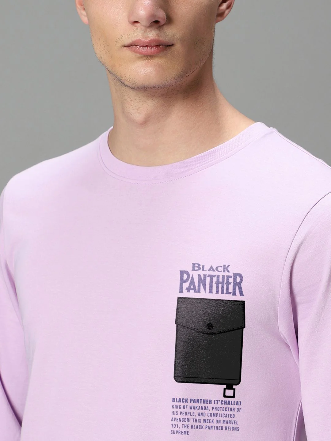 Bewakoof Men Graphic Printed Round Neck Pure Cotton T-Shirt - Image 3