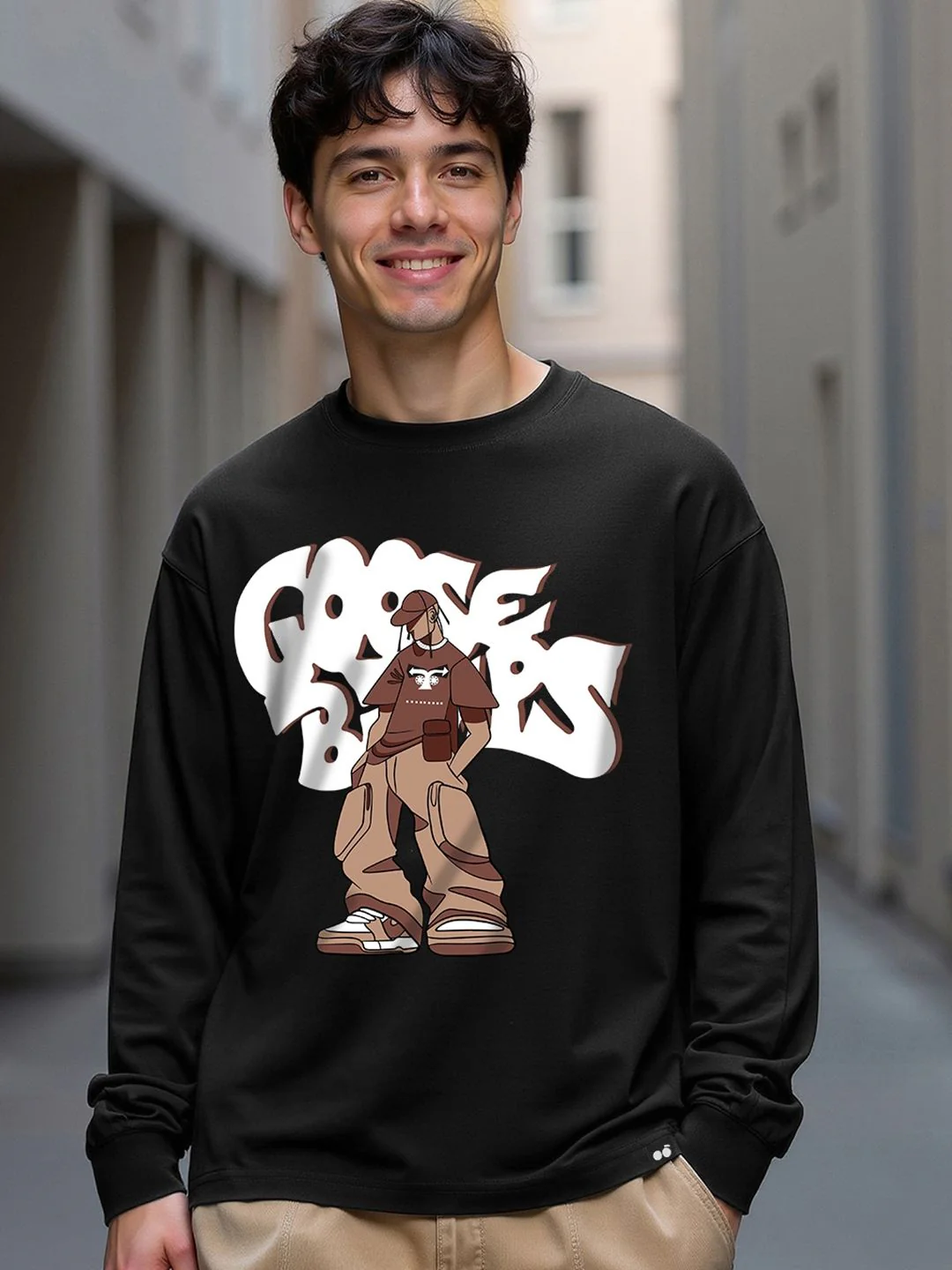 Bewakoof Men Printed Oversize Cotton T-shirt