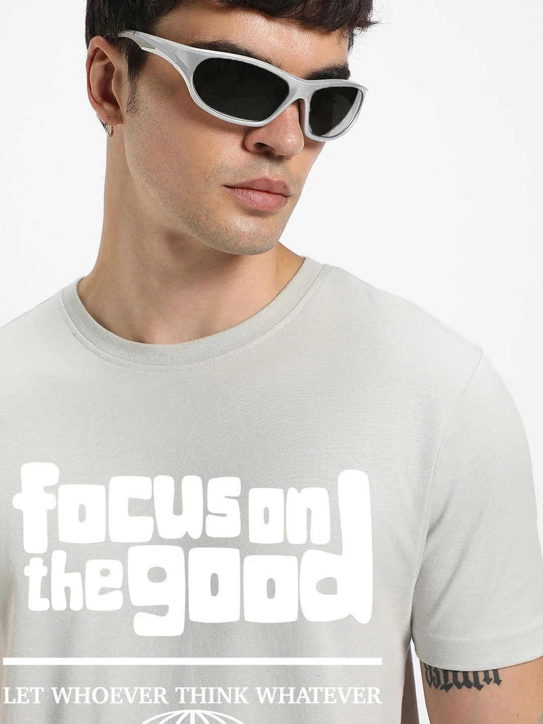 Bewakoof Men Typography Printed Pure Cotton T-shirt - Image 2