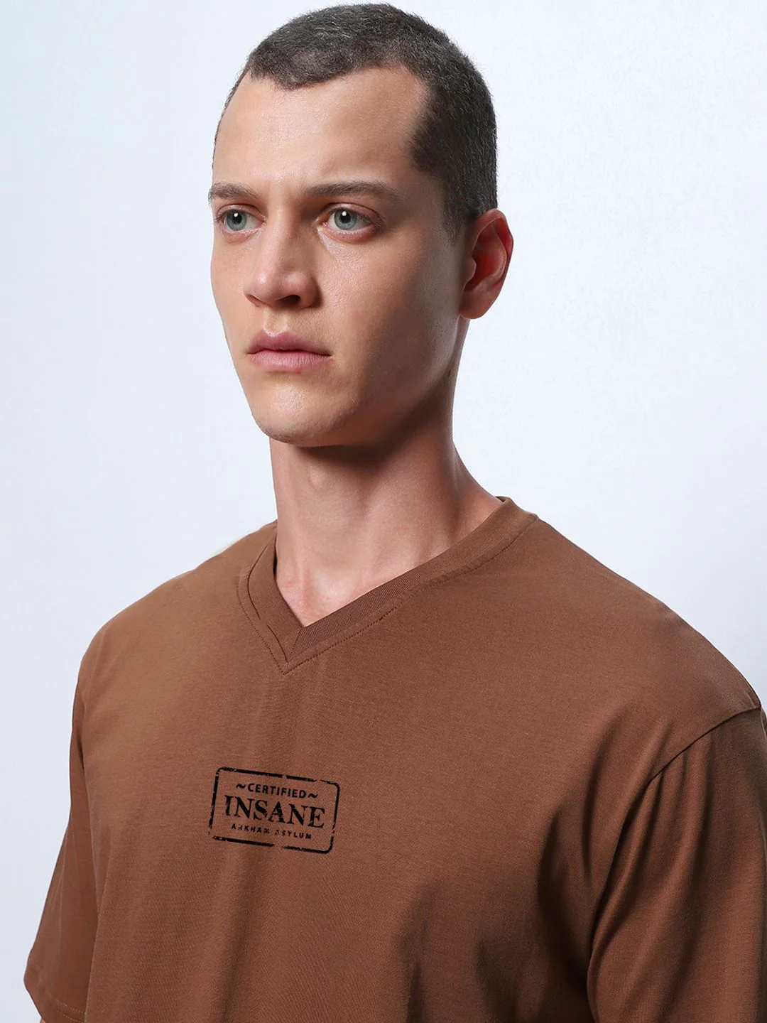 Bewakoof Men Printed V-Neck T-shirt - Image 2