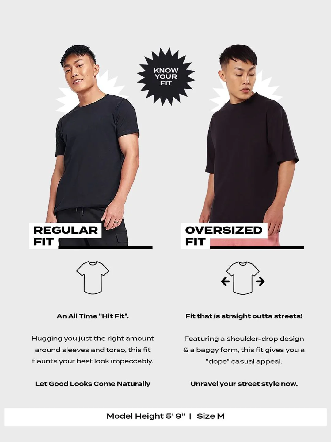 Bewakoof Men Solid Round Neck Cotton Oversized T-shirt - Image 7