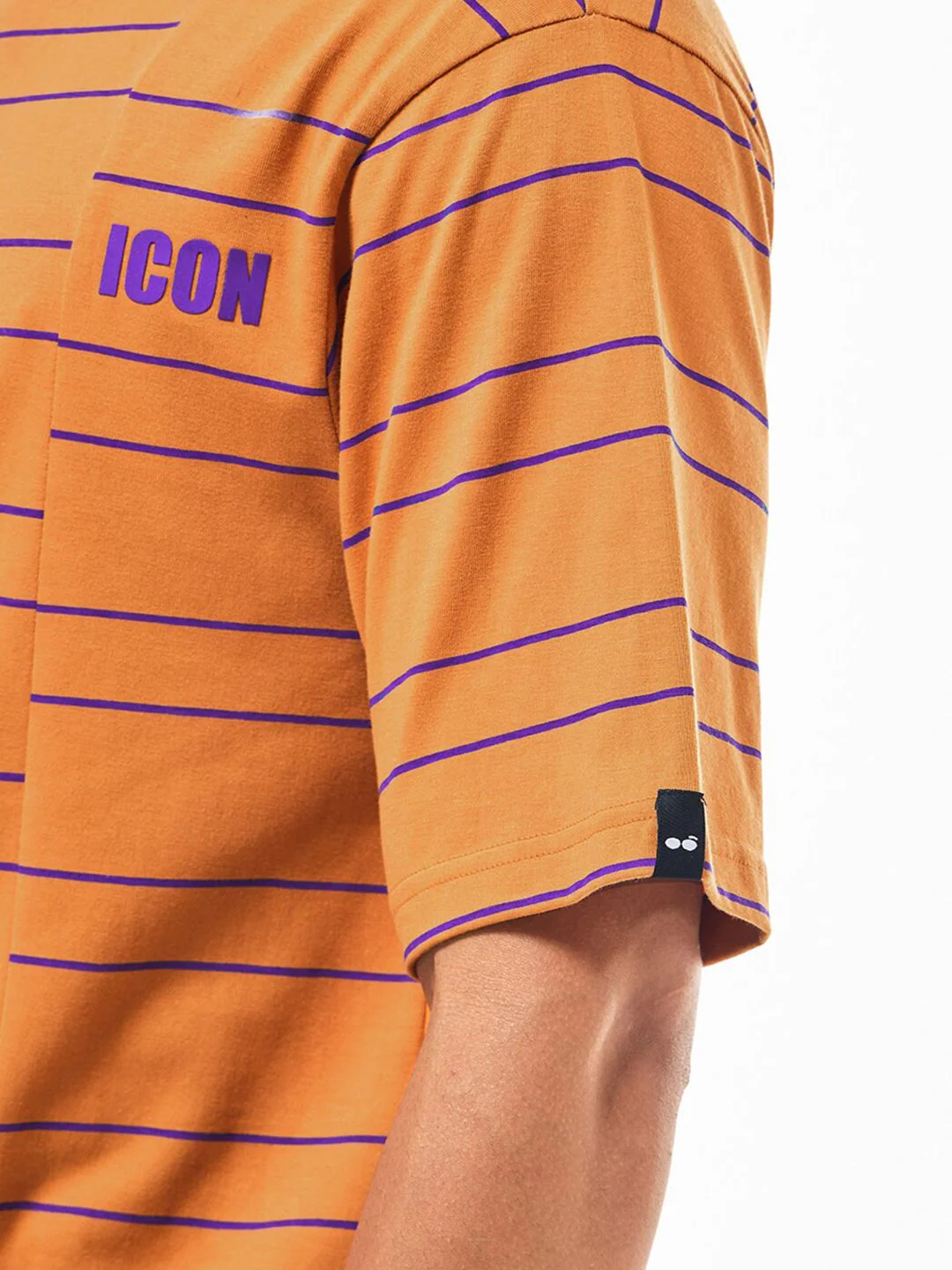 Bewakoof Men Striped Round Neck Pure Cotton T-shirt - Image 9