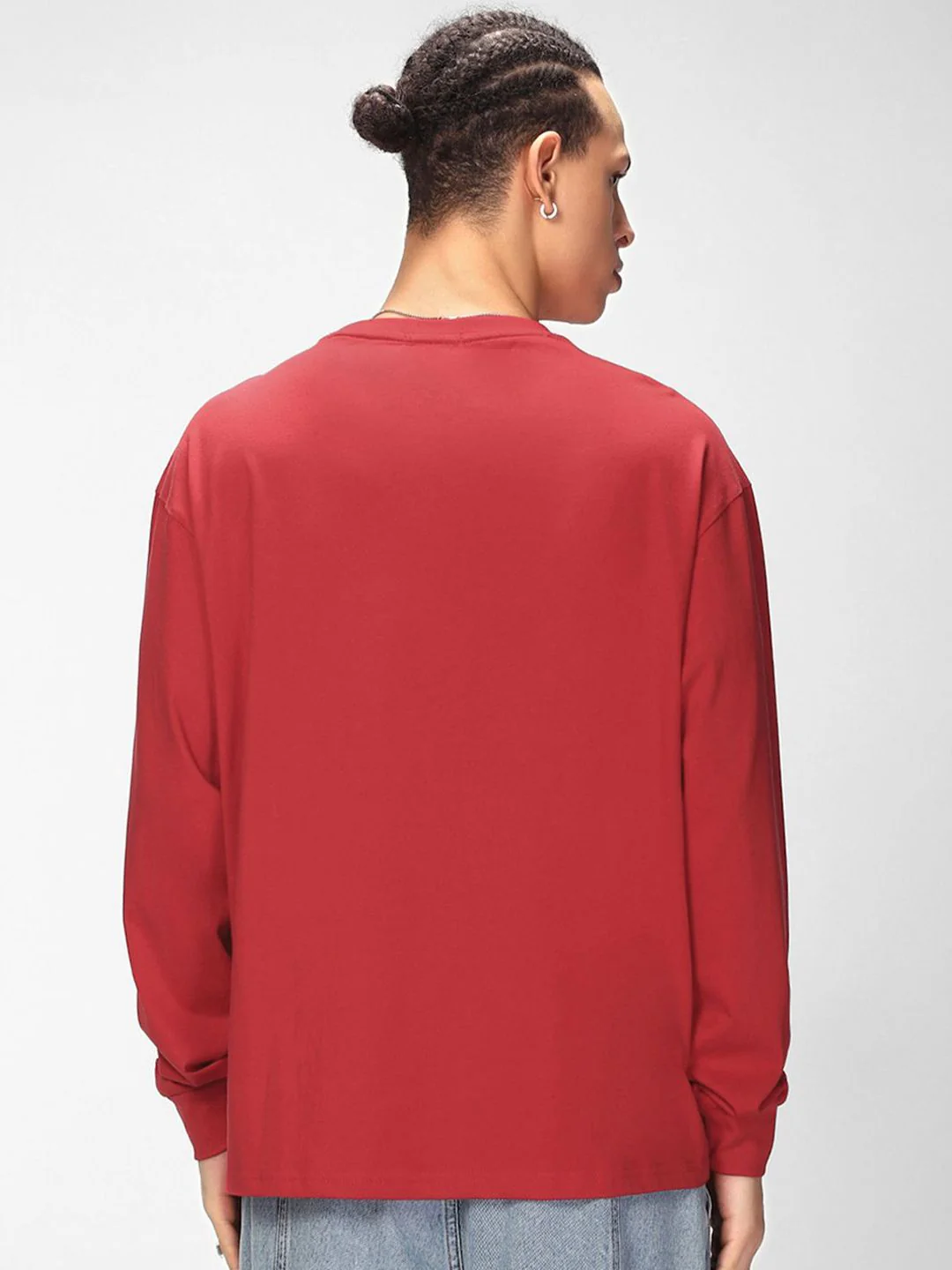 Bewakoof Men Typography Printed Round Neck Pure Cotton Oversized T-shirt - Image 5
