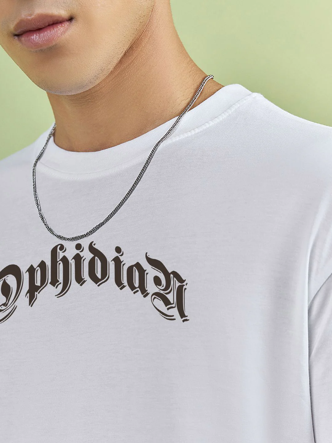 Bewakoof Men Typography Printed Round Neck Cotton Oversized T-shirt - Image 2