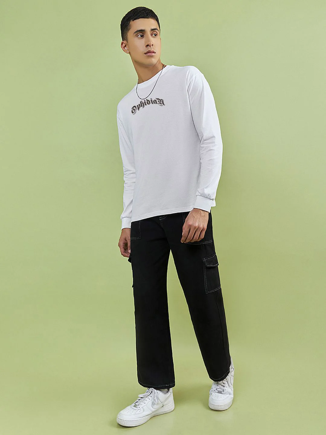 Bewakoof Men Typography Printed Round Neck Cotton Oversized T-shirt - Image 4